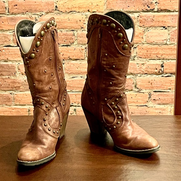 🎉 HP 🎉Stuart Weitzman Leather Cowboy Boots 🔥 - Picture 2 of 9